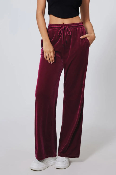 'Winter' Wide Leg Active Pants - Celes Fashion